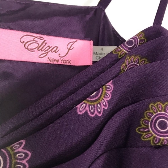 ELIZA J Floral Maxi Dress Purple - Picture 8 of 10